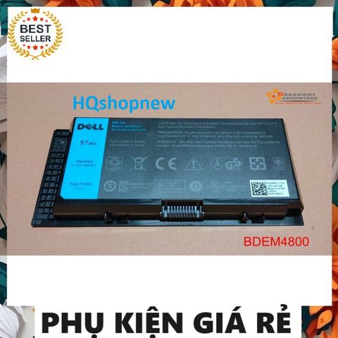 Pin Laptop Dell Precision M4800 M4700 M4600 - Pin Zin 97W Chính Hãng, Thời Gian Sử Dụng Lâu, Phụ Kiện Công Nghệ Chất Lượng Cao