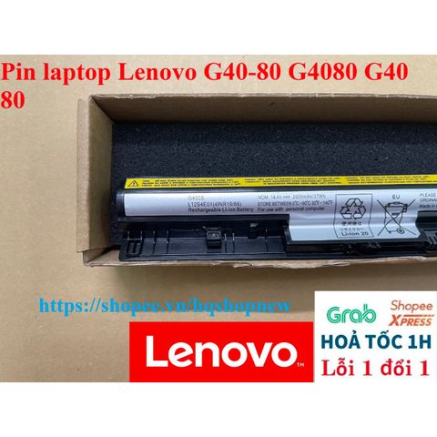 Pin Laptop Lenovo G40-80 G4080 4 Cell - Chính Hãng, Bảo Hành 100% - Phụ Kiện Chất Lượng Cao cho Laptop