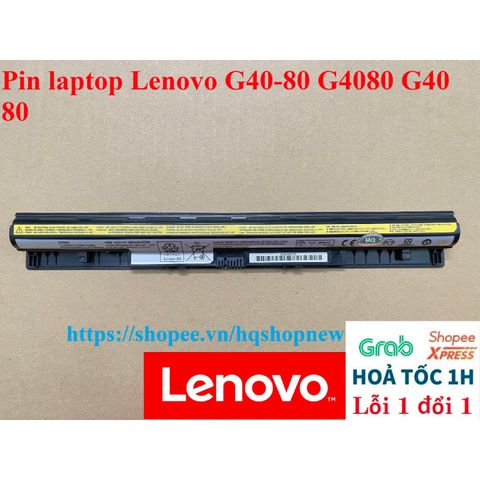 Pin Laptop Lenovo G40-80 G4080 4 Cell - Chính Hãng, Bảo Hành 100% - Phụ Kiện Chất Lượng Cao cho Laptop