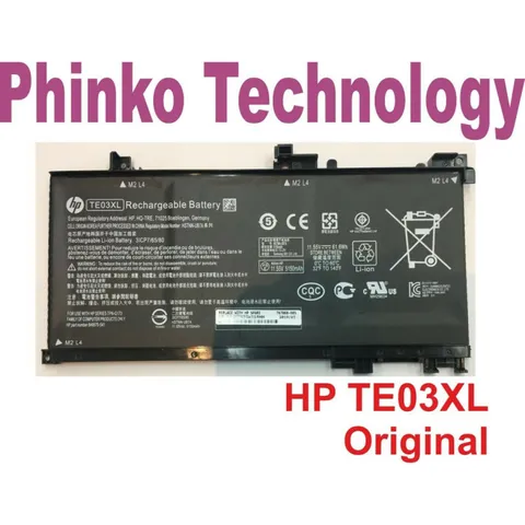 Pin HP Pavilion 15 UHD TE03XL Chính Hãng - Dung lượng 3000mAh, Thời gian sử dụng 2.5h-5.5h, Bảo hành 6 tháng
