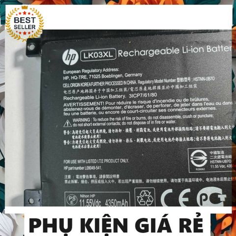 Pin Laptop HP Envy x360 LK03XL - Pin Zin Mới 100% Cho Model 15-bp, 15-bq, 15-cp, 15-cn, 17m - Bảo Hành Đổi Mới 100%