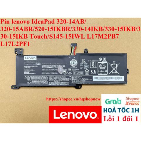 Pin Laptop Lenovo IdeaPad 320-14AB/320-15ABR/520-15IKBR/330-14IKB/330-15IKB Touch/S145-15IWL L17M - Linh Kiện Chính Hãng, Bảo Hành 100%