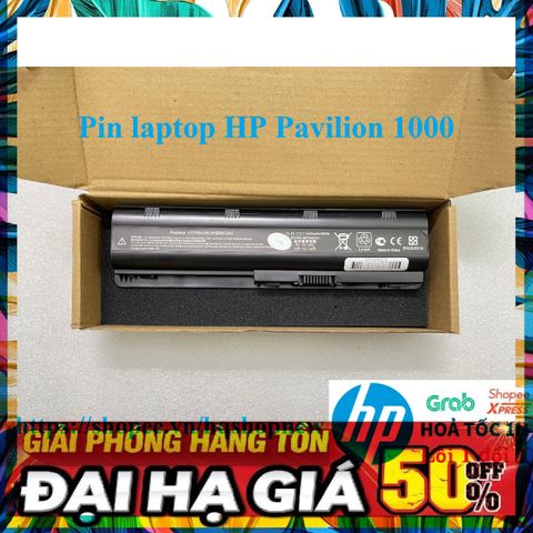 Pin Laptop HP Pavilion 1000 - 6 Cell Black Replacement Battery for HP Notebooks - New Quality Guaranteed