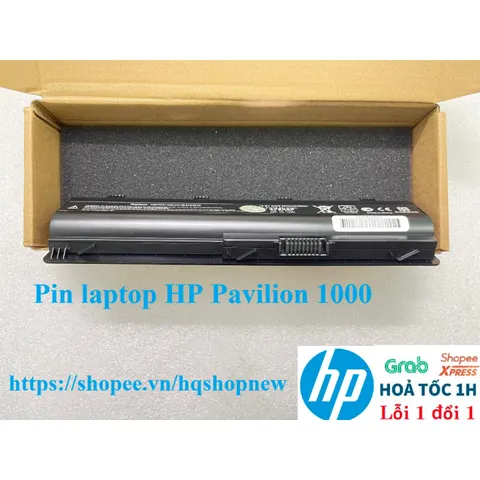 Pin Laptop HP Pavilion 1000 - 6 Cell Black Replacement Battery for HP Notebooks - New Quality Guaranteed