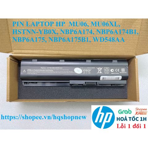 Pin Laptop HP MU06, MU06XL, HSTNN-YB0X, Bảo Hành 100% - Linh Kiện Chính Hãng Giá Rẻ, Chất Lượng Cao