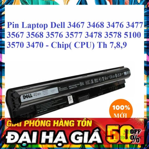 Pin Laptop Dell Inspiron M5Y1K 40Wh - Thay Thế Nguồn Năng Lượng Đáng Tin Cậy Cho Các Dòng 3458, 3468, 3467, 5551, 5555