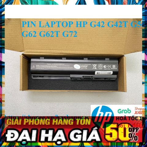 Pin Laptop HP 6 Cell cho G42 G42T G56 G62 G62T G72 - Sản phẩm mới 100%, bảo hành đổi mới, chất lượng đảm bảo