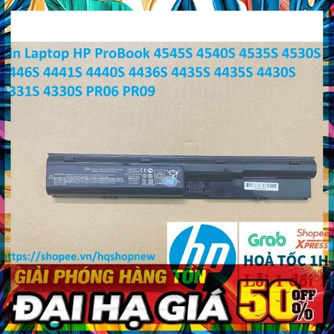 Pin Laptop HP ProBook 4545S 4540S 4535S 4530S 4446S 4441S 4440S 4436S 4435S - 6 Cell, Đen, Bảo Hành 100% Mới