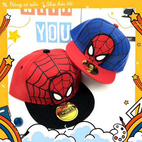 Nón lưỡi trai cho bé từ 3 đến 8 tuổi Người Nhện Marvel