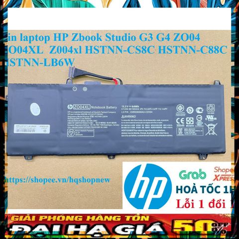 Pin Laptop HP Zbook Studio G3 G4 ZO04 ZO04XL HSTNN-CS8C HSTNN-C88C HSTNN-LB6W Mới 100% - Bảo Hành Đổi Mới 100%