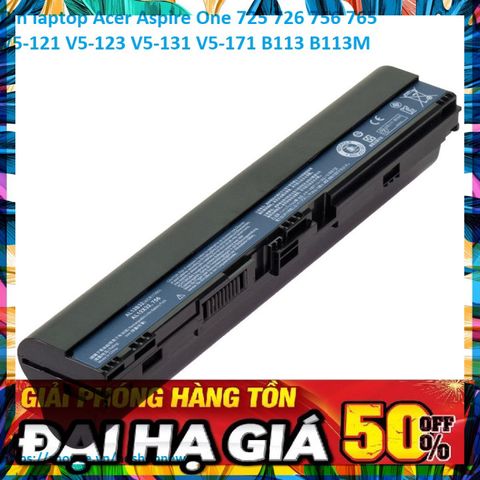 Pin Laptop Acer Aspire One 725 726 756 765 V5-121 V5-123 V5-131 V5-171 - 6 Cell Chính Hãng, Bảo Hành 100%