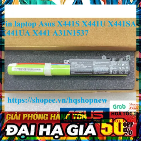 Pin Laptop Asus A31N1537 - Chính Hãng X441S X441U X441SA X441UA, Bảo Hành 100%, Mới 100%