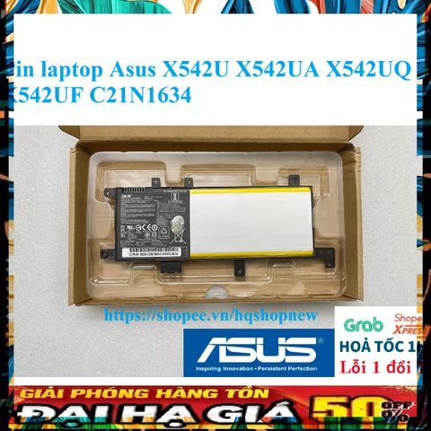 Pin Laptop Chính Hãng Asus X542U X542UA X542UQ X542UF C21N1634 - Bảo Hành 100% - Sản Phẩm Mới Nhập Khẩu
