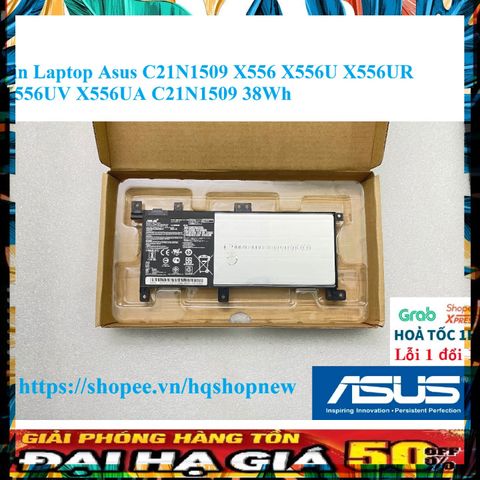Pin Laptop Asus C21N1509 38Wh Chính Hãng Cho X556 X556U X556UR X556UV X556UA - Bảo Hành Đổi Mới 100%