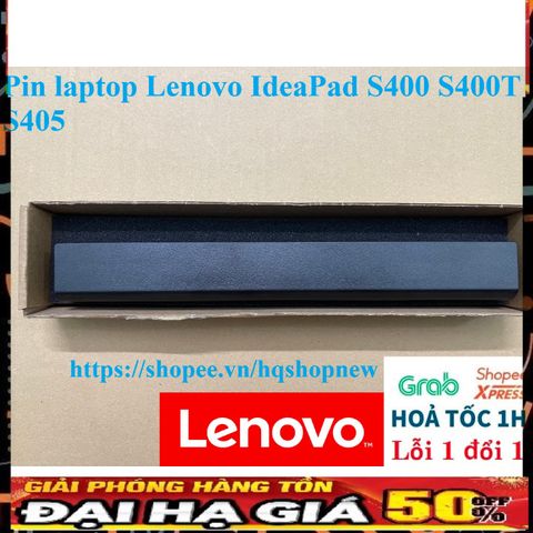 Pin Laptop Lenovo IdeaPad S400 S400T S405 - Pin 4 Cell Chính Hãng Đen, Bảo Hành 100% Mới, Thiết Kế Bởi Lenovo