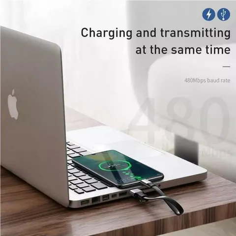 Cáp USB Type C ngắn 23cm 5A 40W sạc nhanh Quick Charge 3.0 cho Android - Dùng với Pin dự phòng tiện lợi