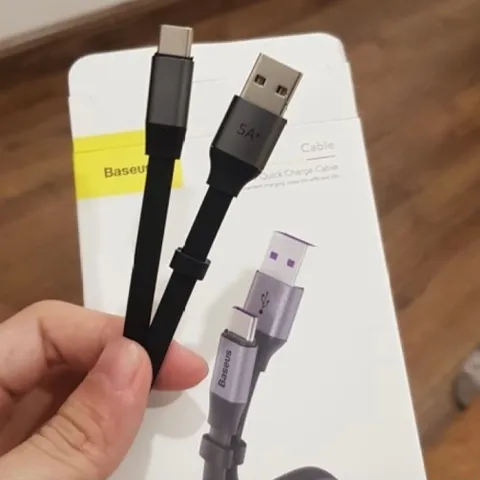 Cáp USB Type C ngắn 23cm 5A 40W sạc nhanh Quick Charge 3.0 cho Android - Dùng với Pin dự phòng tiện lợi