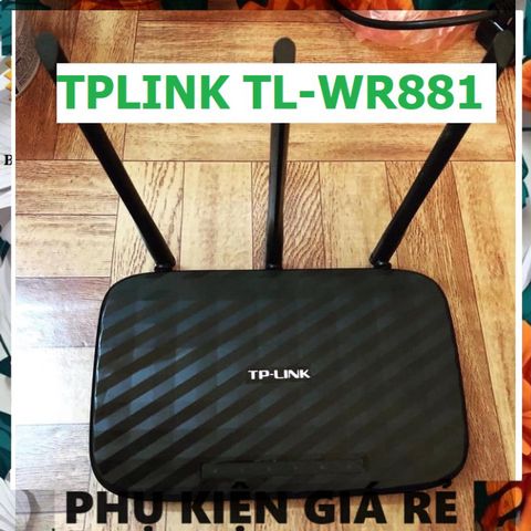Bộ Phát Wifi TP-Link TL-WR881 3 Râu Xuyên Tường, Tốc Độ Cao 450Mbps - Phụ Kiện Giá Rẻ, Hàng đã qua sử dụng, Hiệu Năng Tốt