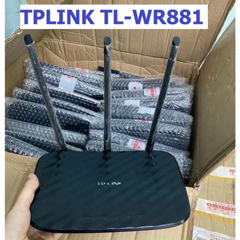 Bộ Phát Wifi TP-Link TL-WR881 3 Râu Xuyên Tường, Tốc Độ Cao 450Mbps - Phụ Kiện Giá Rẻ, Hàng đã qua sử dụng, Hiệu Năng Tốt