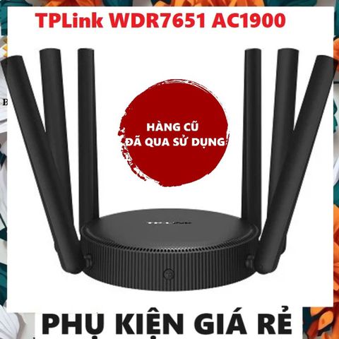Bộ Phát WiFi 6 TP-Link AC1900 WDR7651 - Router MESH Băng Tần Kép, Tốc Độ 1900Mbps, Hàng Đã Qua Sử Dụng, Chất Lượng Cao
