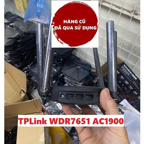 Bộ Phát WiFi 6 TP-Link AC1900 WDR7651 - Router MESH Băng Tần Kép, Tốc Độ 1900Mbps, Hàng Đã Qua Sử Dụng, Chất Lượng Cao