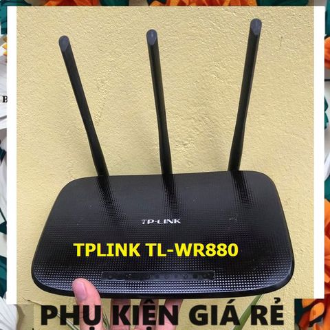 Bộ Phát Wifi TPLink TL-WR880 Xuyên Tường 3 Râu - Tốc Độ 450Mbps, Phụ Kiện Giá Rẻ, Đã Qua Sử Dụng, Kết Nối Mạng Ổn Định
