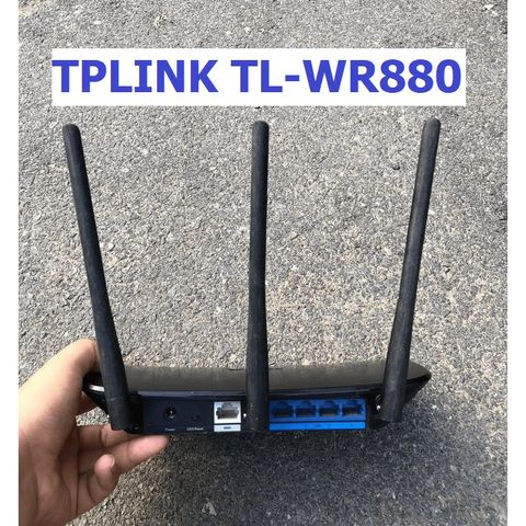 Bộ Phát Wifi TPLink TL-WR880 Xuyên Tường 3 Râu - Tốc Độ 450Mbps, Phụ Kiện Giá Rẻ, Đã Qua Sử Dụng, Kết Nối Mạng Ổn Định
