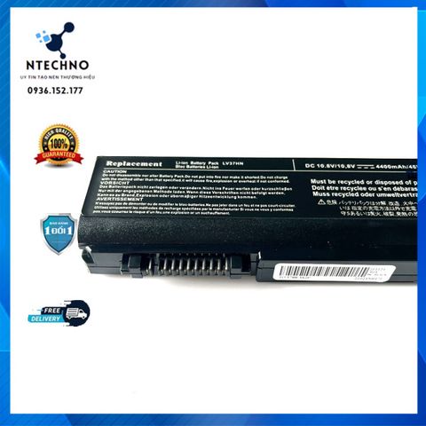 Pin Laptop Toshiba 3788 S500 S750 A11 M11 Satellite B450 B451 6 Cell Li-Ion 4400mAh - Bảo Hành 12 Tháng, Sử Dụng Lâu Dài