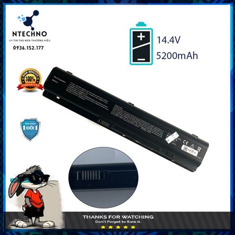 Pin Laptop HP Pavilion DV9000 DV9009 DV9030 DV9008 DV7000 - 6 Cell Li-ion 5200mAh, Bảo Hành 12 Tháng, Giá Siêu Rẻ