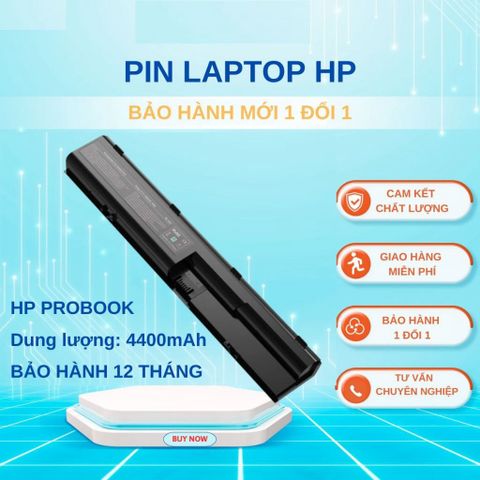 Pin Laptop HP ProBook 4430 4530 4330s 4540 6 Cell Li-ion 4400mAh - Hàng Mới Chính Hãng, Bảo Hành 12 Tháng