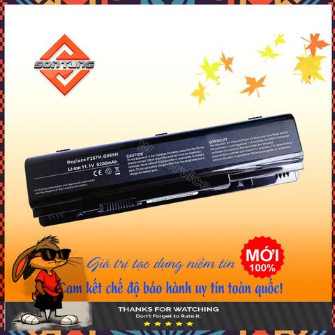 Pin Laptop Dell Vostro 1014 1015 1088 A840 A860 6 Cell Lithium Ion - Thay thế, Bảo Hành 9 Tháng, Dung Lượng 5200mAh