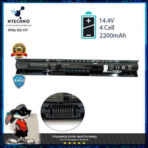 Pin Laptop HP Pavilion 17-F, 17-F000, 17-F100, 17-F200, 17-F290NB, 17T-F000, 17-X000 - 4 Cell 14.4V, 2200mAh, BH 12 Tháng