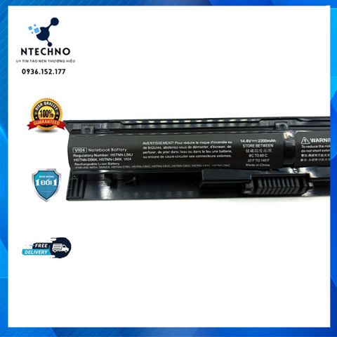 Pin Laptop HP Pavilion 17-F, 17-F000, 17-F100, 17-F200, 17-F290NB, 17T-F000, 17-X000 - 4 Cell 14.4V, 2200mAh, BH 12 Tháng