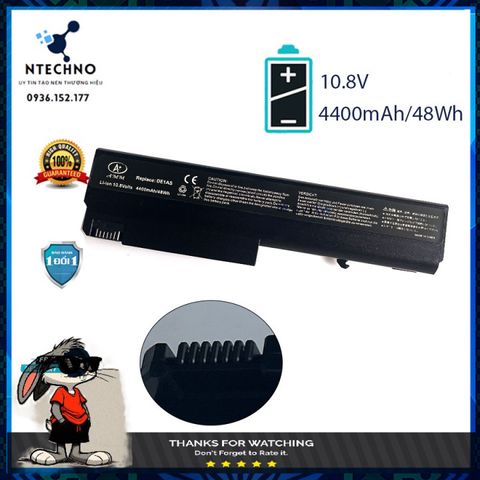 Pin Laptop HP NX6120 NC6220 NC6400 8320 6930B 6530B 6130 6310 12 tháng bảo hành - Dung lượng 4400mAh, 6 cell Li-ion chất lượng cao