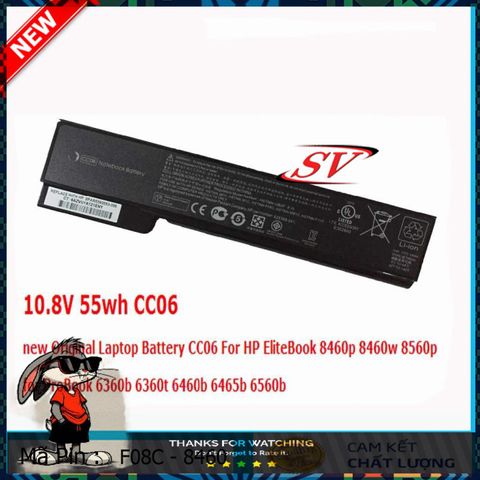 Pin Laptop HP EliteBook 8460p 8460w 8470p 8470w 8560p 8570p 6 Cell - Tăng Thời Gian Sử Dụng, Bảo Hành 9 Tháng