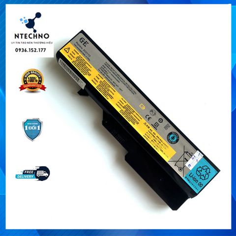 Pin Laptop Lenovo G460 G470 G560 Z460 Z570 V360 G575 6 Cell Li-ion 4400mAh - Bảo Hành 12 Tháng, Pin Chính Hãng Chất Lượng Cao