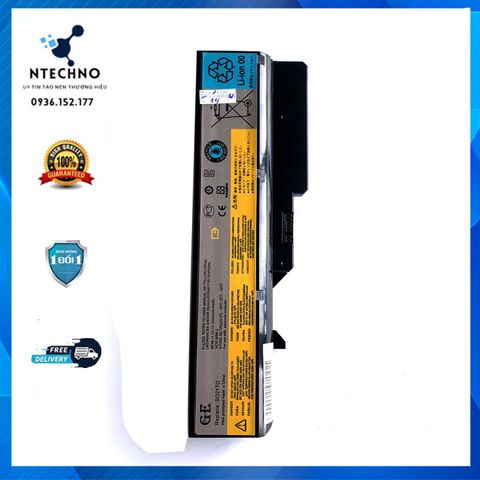Pin Laptop Lenovo G460 G470 G560 Z460 Z570 V360 G575 6 Cell Li-ion 4400mAh - Bảo Hành 12 Tháng, Pin Chính Hãng Chất Lượng Cao
