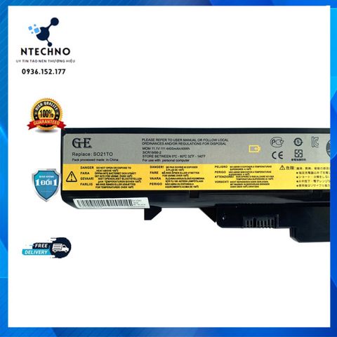 Pin Laptop Lenovo G460 G470 G560 Z460 Z570 V360 G575 6 Cell Li-ion 4400mAh - Bảo Hành 12 Tháng, Pin Chính Hãng Chất Lượng Cao