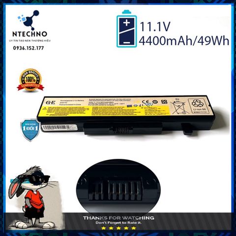 Pin Laptop Lenovo G480 B480 B485 B580 B585 6 Cell Li-ion 4400mAh - Bảo Hành 12 Tháng, Pin Chính Hãng, Thời Gian Sử Dụng Lên Đến 3 Giờ