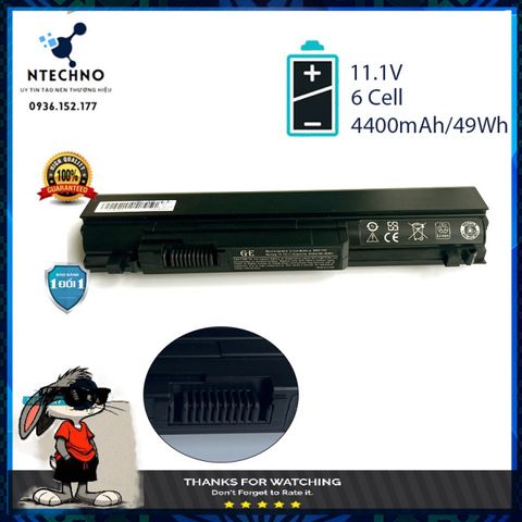 Pin Laptop Dell Vostro 1340 & Studio XPS 13 PP17S - 6 Cell Li-ion 4400mAh, Bảo Hành 12 Tháng, Chất Lượng Cao