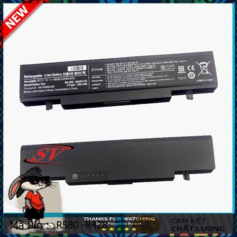 Pin Laptop Samsung R428, R429, R430, R519, R522 - Pin Lion 6 Cell, Dung Lượng 4400-5200 mAh, Bảo Hành 9 Tháng, Hàng Mới 100%