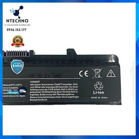 Pin Laptop Dell Inspiron 1525/1526/1440/1545/1546/1750 - Pin Zin 6 cell Li-ion Bảo Hành 12 Tháng - Dung Lượng 4400mAh