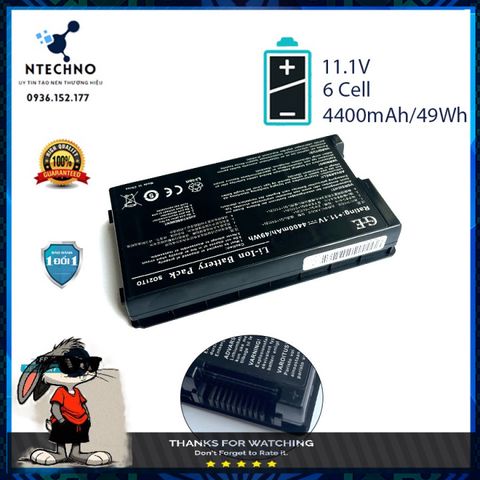 Pin Laptop Asus F80 F80A F80H F80Q A32-F80 6 Cell Li-ion 4400mAh - Bảo Hành 12 Tháng, Dung Lượng Cao, Chất Lượng Đảm Bảo