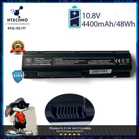 Pin Laptop HP 6 Cell Li-Ion Cho DV1000 V6000 M2000 V5000 ZE2000 DV4000 - Bảo Hành 12 Tháng, Dung Lượng 4400mAh