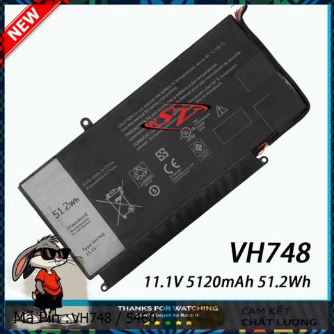 Pin Laptop Dell Vostro 5460 Zin Chính Hãng VH748, Thay Thế Cho 5460, 5470, 5560 - Giá Tốt, Bảo Hành 6 Tháng