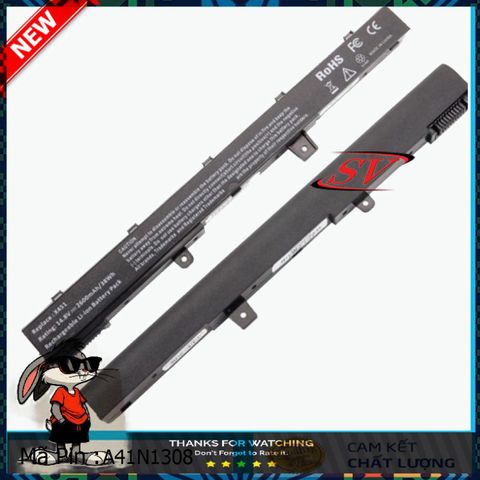 Pin Laptop Asus X551/X451 (A41N1308) - Pin Lion 4 Cell, Dung Lượng 2200mAh, Thời Gian Sử Dụng 1.5-3h, Hàng Mới 100%