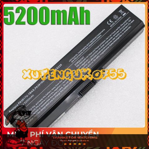 Pin Laptop Toshiba Satellite L640 L645 L640D L645D Chất Lượng Cao - Chính Hãng 100% - An Toàn Sử Dụng