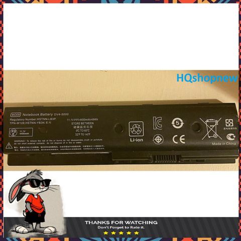 Pin Laptop HP 6 Cell Chính Hãng cho DV4-5000 DV6-7000 DV7-7000 - Bảo Hành Đổi Mới 100% - HSTNN-LB3N