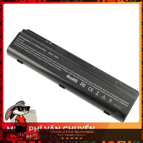 Pin Laptop Dell FC92N 6 Cell Chính Hãng - Tương Thích Vostro 1014 1015 1088, Màu Đen, Bảo Hành 100% Chính Hãng