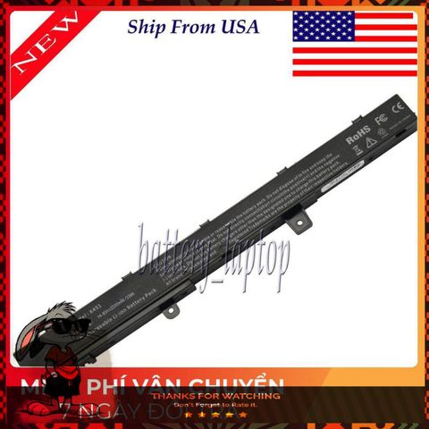 Pin Laptop Asus 4 Cell Chính Hãng - Phù Hợp R512 R512C R512CA F551 F551C F551M D550 D550C D550CA - Đen, Bảo Hành Chất Lượng 100%